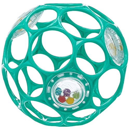 Bright Starts Oball Rattle Easy-Grasp Toy, Teal