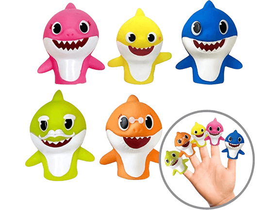 Nickelodeon Baby Shark 5 Pc Finger Puppet Set