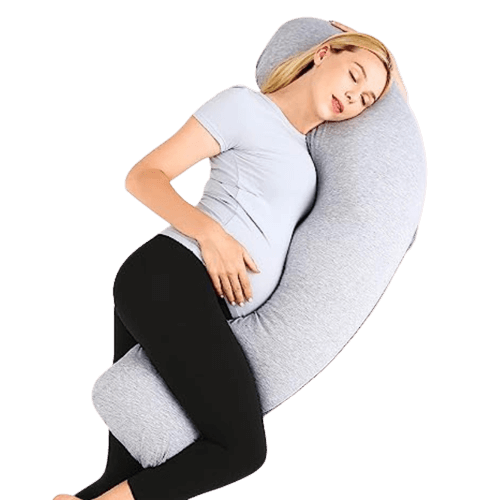 Pillows for Side Sleeping, J Shaped Maternity Body Pillow