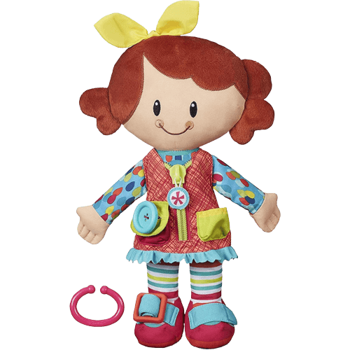 Playskool Dressy Girl Activity Plush Stuffed Doll Toy for Kids