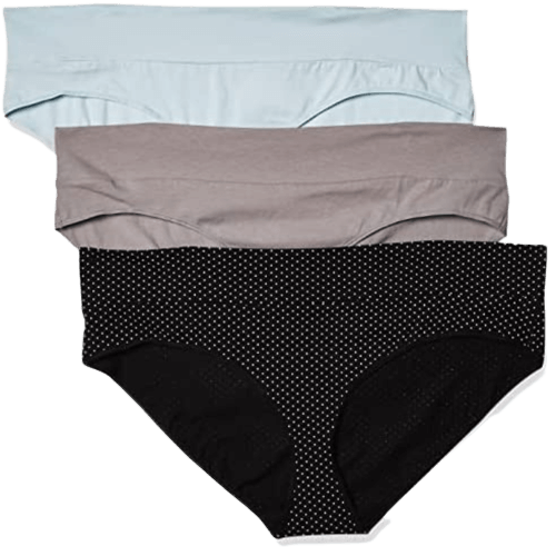 Maternity Women's 3 Pack Fold Over Brief Panties