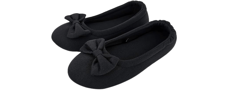 SOLOSMART Womens Cotton House Slippers Shoes,Ballerina