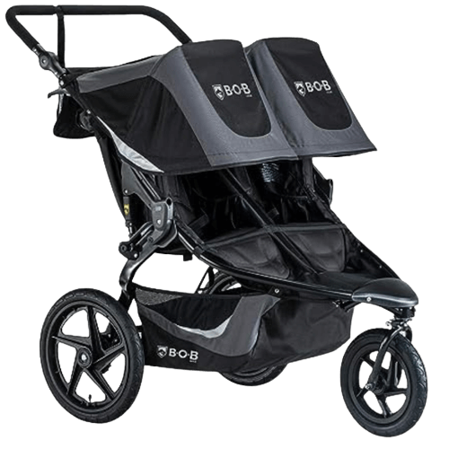 Double Jogging Stroller, Graphite Black