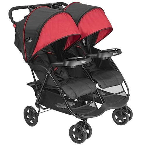 Lightweight Double Baby Stroller and Toddler Stroller with Reclining Seats