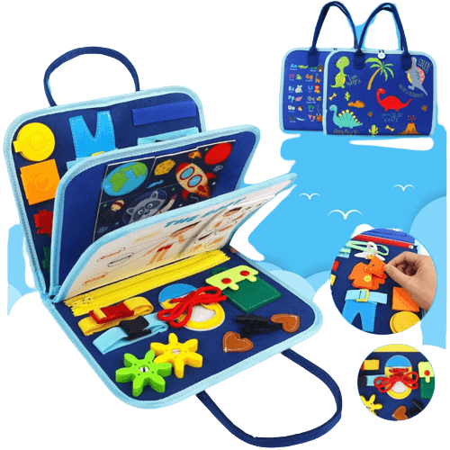 Busy Board Toddlers Sensory Activity - Montessori Toys 1 Year Old Boy