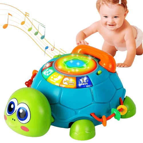 MAGIBX Toys for 1 Year Old Boys Gifts, Crawling Turtle Baby Toys