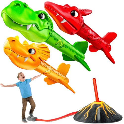 MindSprout Dino Blasters, Rocket Launcher for Kids