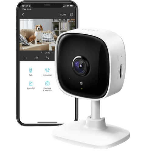 TP-Link Tapo 1080P Indoor Security Camera for Baby Monitor, Dog Camera w/ Motion Detection