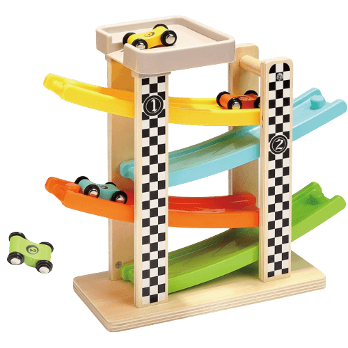 Toddler Toys for 1 2 Year Old Boy and Girl Gifts Wooden Race Track