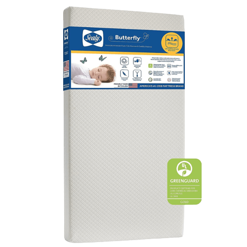 Sealy Butterfly Breathable Premium Foam Baby Mattress