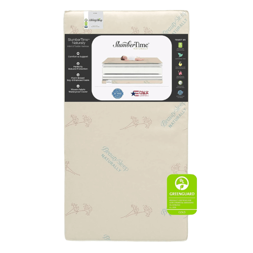 Simmons Kids SlumberTime Natural Foam Baby Crib Mattress & Toddler Mattress