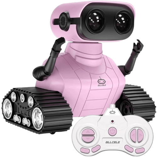 ALLCELE Girls Robot Toys, Rechargeable RC Robots for Kids