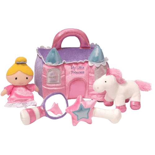 Baby GUND Play Soft Collection, Princess Castle 5-Piece Plush Playset