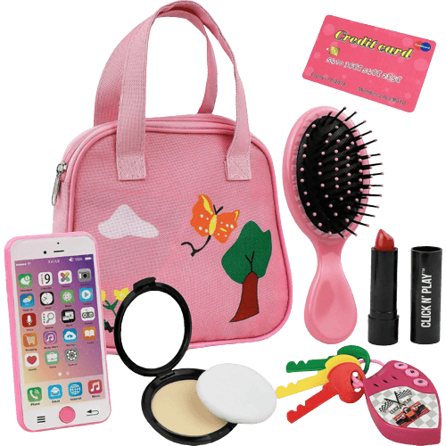 Click N' Play Toy Purse for Little Girls | Little Girl Purse with Makeup