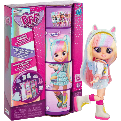 Cry Babies BFF Jenna Fashion Doll with 9+ Surprises