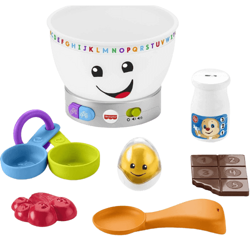 Fisher-Price Mixing Bowl Learning Toy with Pretend Food