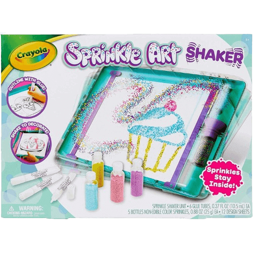 Crayola Sprinkle Art Shaker, Rainbow Arts and Crafts, Gifts for Girls