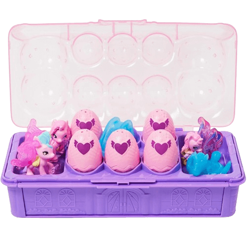 Hatchimals CollEGGtibles, Unicorn Family Carton with Surprise Playset