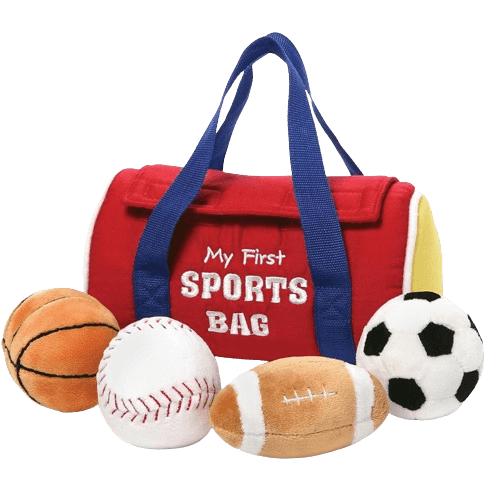 GUND Baby My First Sports Bag Stuffed Plush Playset, 5 Piece,