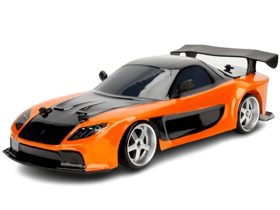 Fast And The Furious Toys Fast & Furious Mazda RX-7 RC Car with Radio Remote Control: