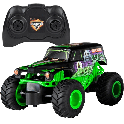 Monster Jam , Official Grave Digger Remote Control Monster Truck Toy