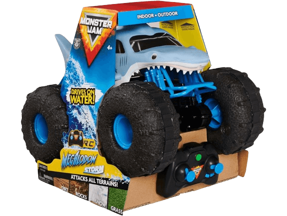 Monster Jam Official Megalodon STORM All-Terrain Remote Control Monster Truck: