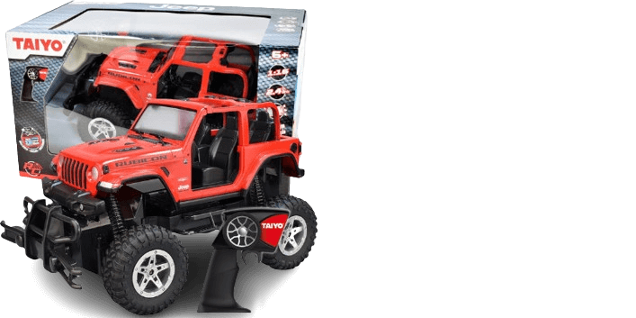 Taiyo RC Truck Jeep Rubicon, 1 16 Scale Remote Control Car with Rechargeable Battery